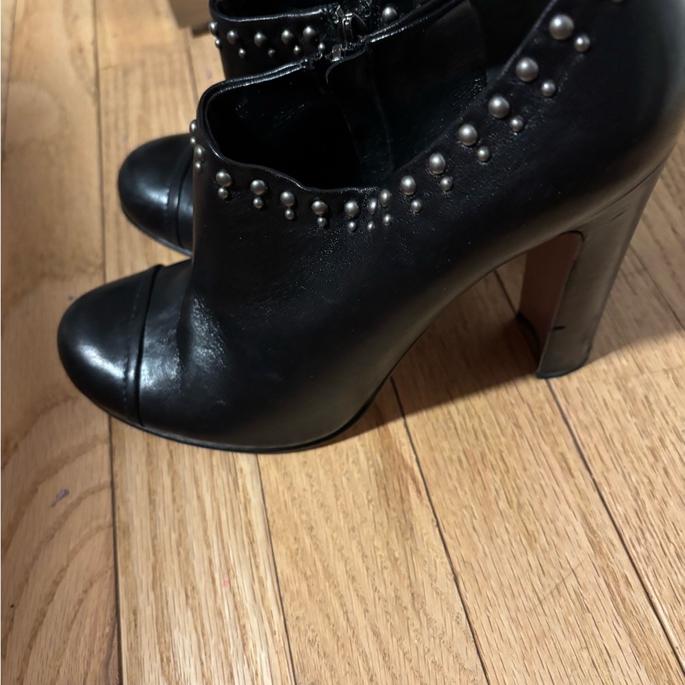 Prada Black Studded Women's Heels - Picture 8 of 12